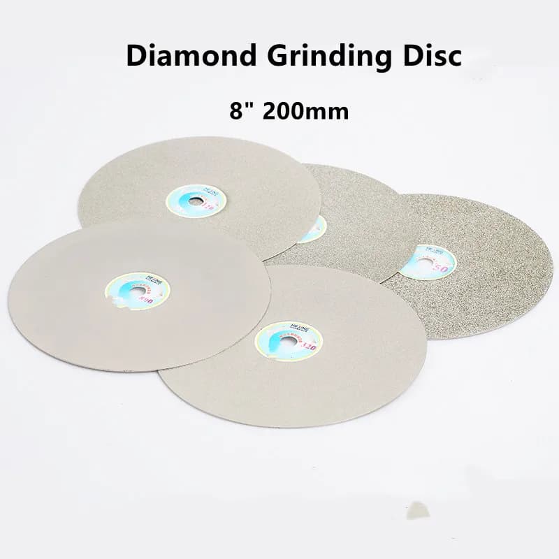 1 pcs 8 Inch 200mm Diamond Grinding Disc Coated Flat Lap Wheel Polishing Wheels Jewelry Grinding Polished Disc 46-2000 Grit