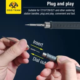 OSS TEAM C210 C245 C115 Tip for Soldering Iron Replacement Press-on Tips Welding Equipment Tool Cautin Sting for T210 T245 T80P