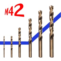 1Pcs A Variety Models Complete HSS M42 Twist Drill Bit 1-14mm Used for Drilling on Hardened Steel, Cast Iron, Stainless Steel