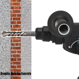 1Pc Concrete SDS Plus 4-12mm Bit Cross Cutter Head Double Auger Hammer 110mm Wall Brick Block Electric Hammer Masonry Bit