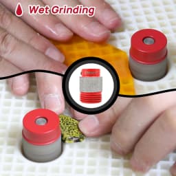 FOCSTOL Stained Glass Grinder Bit Head Tools 1 3/4 1/4 1/8 Inch Grinder Bits Head Tools Set Glass Drill Bits