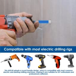 6pcs Dry Diamond Drill Bit Set for Granite Porcelain Tile Ceramic Marble Pot Hex Shank Tile Drill Bits 1/4'' 5/16" 3/8" 1/2"