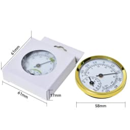 Mini Stainless Steel Thermometer Hygrometer Street Thermometers Thermo-hygrometer Measuring Instruments Tool for Home Supply