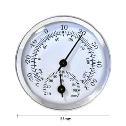 Mini Stainless Steel Thermometer Hygrometer Street Thermometers Thermo-hygrometer Measuring Instruments Tool for Home Supply