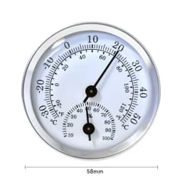 Mini Stainless Steel Thermometer Hygrometer Street Thermometers Thermo-hygrometer Measuring Instruments Tool for Home Supply