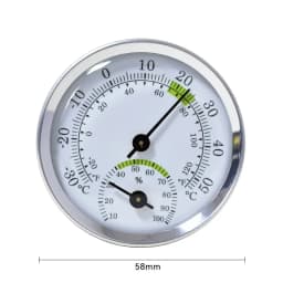 Mini Stainless Steel Thermometer Hygrometer Street Thermometers Thermo-hygrometer Measuring Instruments Tool for Home Supply