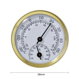 Mini Stainless Steel Thermometer Hygrometer Street Thermometers Thermo-hygrometer Measuring Instruments Tool for Home Supply