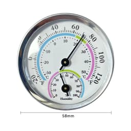 Mini Stainless Steel Thermometer Hygrometer Street Thermometers Thermo-hygrometer Measuring Instruments Tool for Home Supply