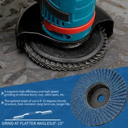 3Pcs Flap Discs 3inch 76mm Angle Grinder Sanding Discs 60 Grit Grinding Wheel Metal Plastic Wood Removal Abrasive Tool