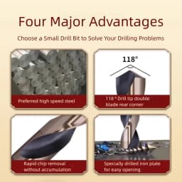 TG High Speed Steel 4341 Metal Parallel Shank Twist Drill Bits Mini Shank Drill for Stainless Steel Drilling Machineworking Tool