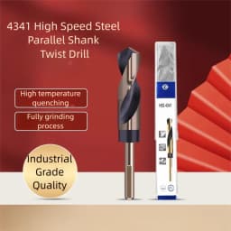 TG High Speed Steel 4341 Metal Parallel Shank Twist Drill Bits Mini Shank Drill for Stainless Steel Drilling Machineworking Tool