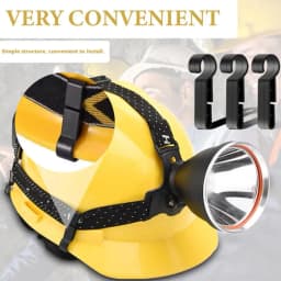 8/16/24 pcs/set Plastic Helmet Clips Hard Hat Light Clips Head Light Clamps Attachment Non-Slip Safety Caps Hook Outdoor Tools