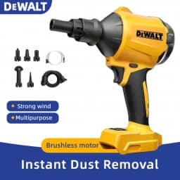 Dewalt Brushless 20V Cordless Air Blower: Multifunction Inflator & Dust Removal Gun with Nozzle(Tool Only)