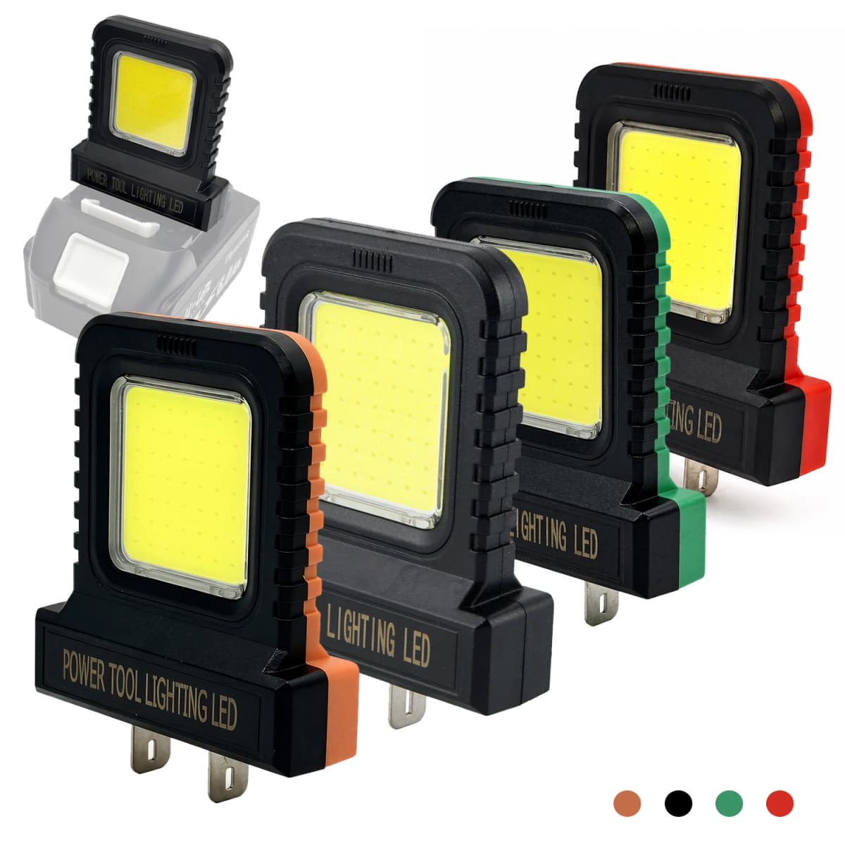 NEW LED Work Light for Makita for Milwaukee for Dewalt for Bosch for Dayi 18V-21V Li-ion Battery Power Tool Accessories