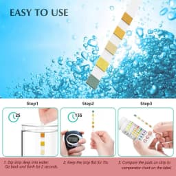 50pcs Multipurpose 5 in 1 Chlorine PH Test Strips SPA Swimming Pool Water Tester Paper Hardness Tool