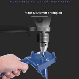 6/8/10mm Drill Bit Woodworking Dowel Jig Drilling Doweling Hole Saw Drill Guide Hole Locator For Carpentry Straight Hole Clamp