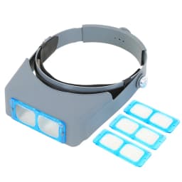 1.5X2X2.5X3.5X Professional Head Wearing Magnifier Optivisor Eye Loupe 4 Lens Magnifier For Watch Repair Jewelry Making Welding