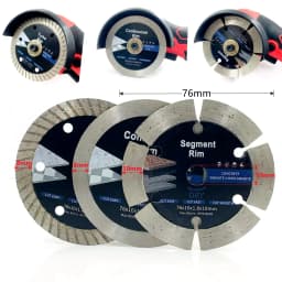 1/3/5PCS 76mm Mini Saw Blade Diamond Disc Cutting Concrete Wood Mental Tile Cutter Granite 3inch Glass Marble Cutting Disc