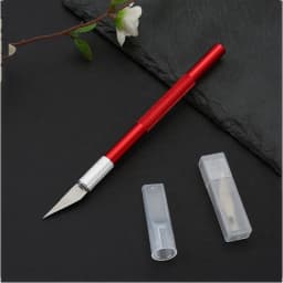 Metal Scalpel Knife Tools Non-Slip Knife Blades Engraving Knife Mobile Phone Film Paper Cut Carving Tools