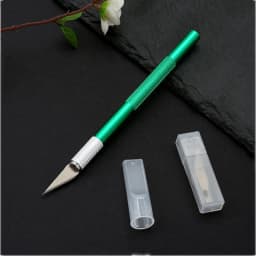 Metal Scalpel Knife Tools Non-Slip Knife Blades Engraving Knife Mobile Phone Film Paper Cut Carving Tools