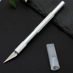 Metal Scalpel Knife Tools Non-Slip Knife Blades Engraving Knife Mobile Phone Film Paper Cut Carving Tools