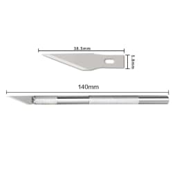 Metal Scalpel Knife Tools Non-Slip Knife Blades Engraving Knife Mobile Phone Film Paper Cut Carving Tools