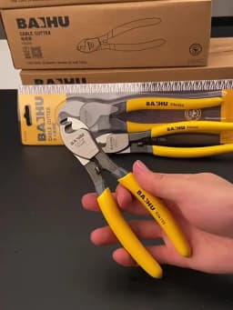 BAIHU 6/8/10 inch Insulated Cable Cutter Electrician Professional Pliers Shock Wire Stripper Pliers Cable Scissors Hand Tools