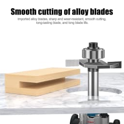 1pc 6mm 12mm Shank Ball T-cutter Woodworking Milling Router Bit Slotting Cutter 2-in-1 Slotting Crabapple Angle Milling Cutter
