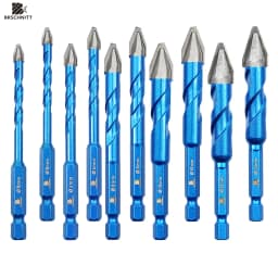 BRSCHNITT 5pcs Drill Core Bit Sets For Plastic Wood Tile Hex Shank Masonry Bit Masonry Glass Screw Carbide Eccentric Drill