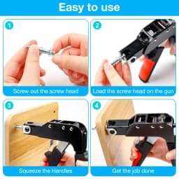 Hollow Drive Wall Anchor Screws Gun Heavy Duty Metal Tool Hollow Wall Anchors Gun Plasterboard Fixing For M4 M5 M6 Molly Bolt