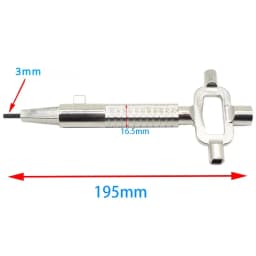 Multi-Purpose Lock Cylinder Gauge Cam Turner Spindle Turner Tool for Locksmith Auto Repair and Cylinder Removal Accessories