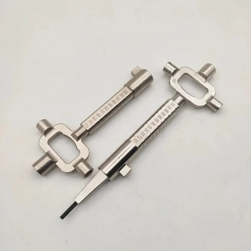 Multi-Purpose Lock Cylinder Gauge Cam Turner Spindle Turner Tool for Locksmith Auto Repair and Cylinder Removal Accessories