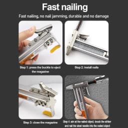 Manual Steel Nailer ST18 Semi Automatic Cement Nail Wire Slot Nailing Device Nailing Machine Woodworking Tacker