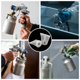 10/20Pcs Spray Gun Filters Disposable Gravity Feed Paint Strainer Nylon Gravity Type Feed Spray Gun Filters for Most Spray Gun