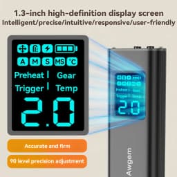 Awgem 90 Gears Adjustable Spot Welder Portable Handheld Spot Welding Machine Energy Storage Spot Welding DIY for 18650 Battery