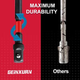 Geinxurn 1/4" Impact Socket Driver Set,3Inches Extension Bit with Holder, Adapt Your Power Drill to High Torque Impact Wrench