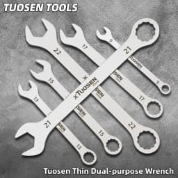 Ultra-thin Wrench Large Open-end Wrench Plum Dual-purpose Wrench Wholesale 6-27MM Cross-border Thin Section Dual-purpose