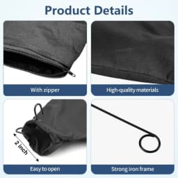 3 Set Dust Collector Bag for 255 Model Miter Saw with Adjustable Dust Jacket Stand and Zipper, Edge Planer Belt Sander Dust Bags