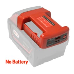USB Charger Adapter for Milwaukee 18V Lithitum Battery Portable Type-C Port Fast Charging Battery Storage Rack Holder Case