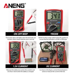 ANENG DM850 Digital Multimeter AC/DC Professional 1999 Votage Tester Ohm Automatic Counts Auto Current Ammeter Detector Tool