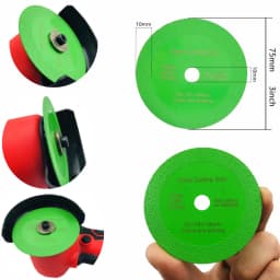 Glass Cutting Disc 75mm/3inch Ultra-thin Saw Blade Diamond Jade Wine Bottle Ceramic Polish Angle Grinder Machine