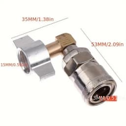 1pc Truck Dust Gun Air Tank Connector Straight Connect Elbow Integrated Connector