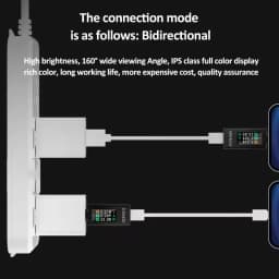 10 in 1 DC Type-C USB Tester Current 4-30V Voltage Meter Timing Ammeter Digital Monitor Cut-off Power Indicator Bank Charger