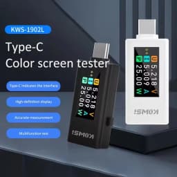 10 in 1 DC Type-C USB Tester Current 4-30V Voltage Meter Timing Ammeter Digital Monitor Cut-off Power Indicator Bank Charger