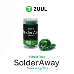 2UUL Solder Away Desoldering Wick 10Pcs/Pack DW11 For PCB Repair Phone Motherboard Welding Clean Desoldering Braid