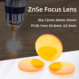 Bluetimes CO2 Focus Lens China PVD ZnSe Dia 12 18 20 25 FL 38.1 - 190mm for CO2 Laser Engraving Cutting Machine Znse Lenses