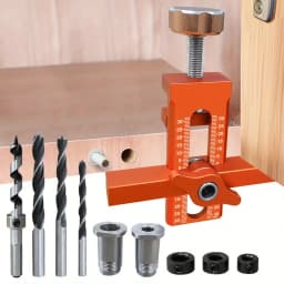 2 in 1 Cabinet Door Installation Positioner, 6/8/10mm Rebounder Punched Mounting Jig Wardrobe Cabinet Door Panel Installation