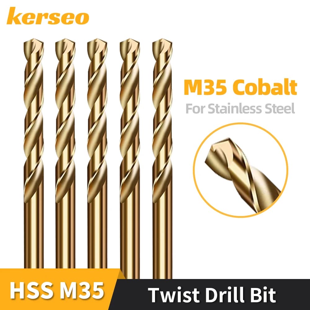HSS Drill Bit M35 Cobalt High Speed Steel Twist Drill 1mm-13mm Tool Set Accessories For Metal Stainless Steel Iron Drilling Tool