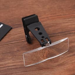 Glasses Style Magnifying Glass with Clip for Reading Wooden Horse-Type Surgical Magnifying GlassThree Sets of Lenses