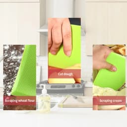 1 plastic cake cream spatula, dough knife, smooth edged butter scraper, baking tool - essential for home use